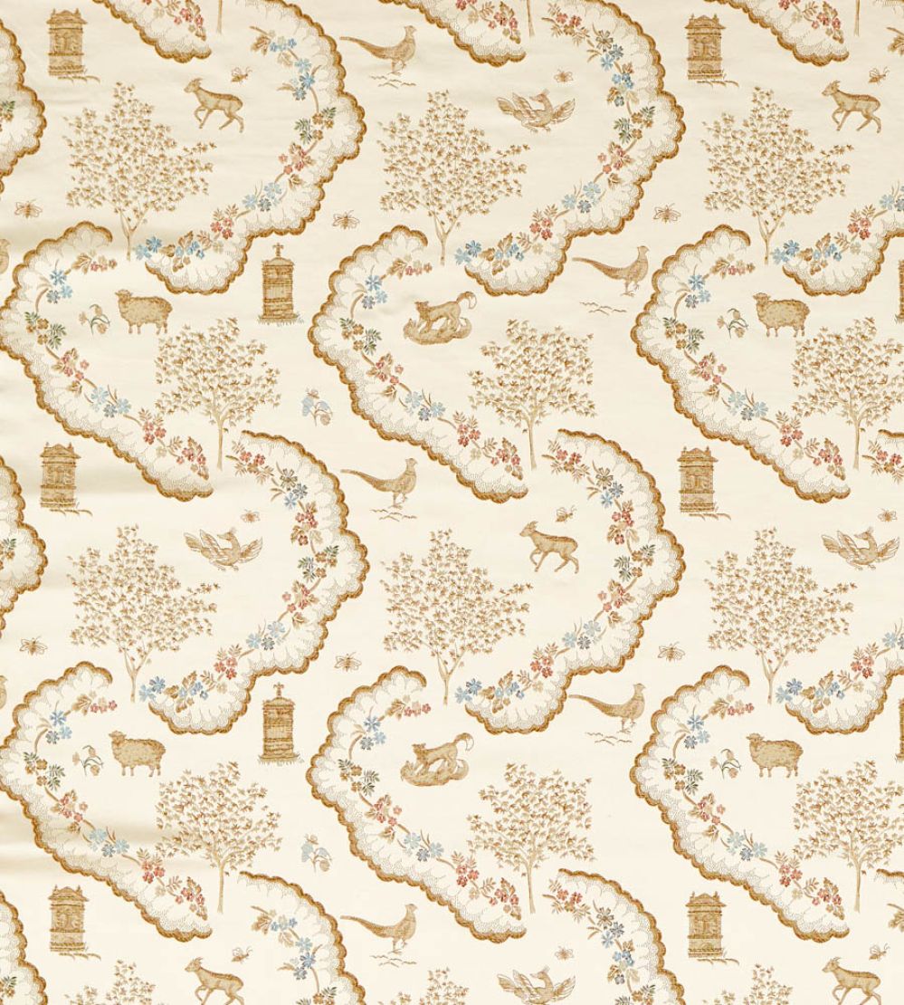 Wildflower Meadow Fabric by Sanderson Pearl