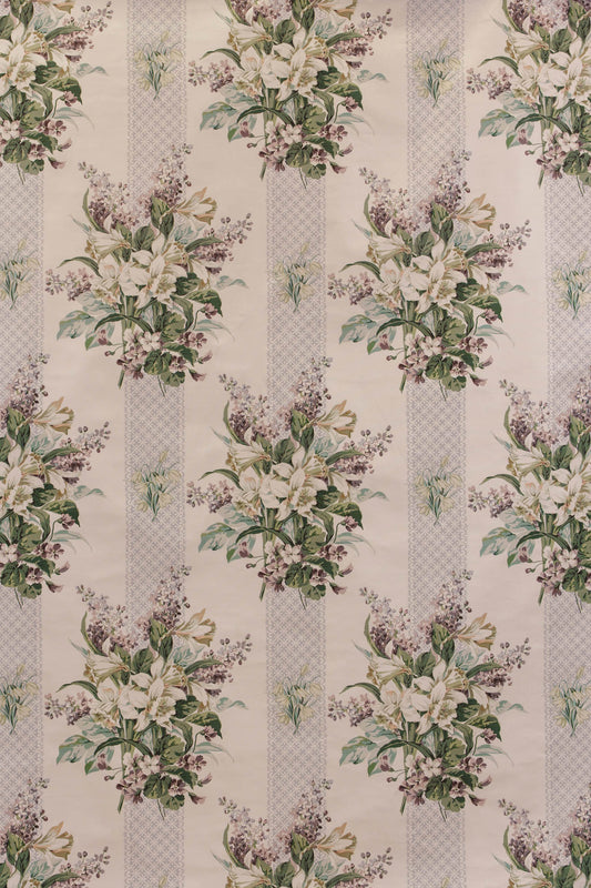 Wildflower Stripe Fabric by Jean Monro in Blue Ribbon