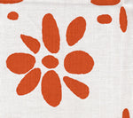 Wildflowers II Orange fabric by China Seas