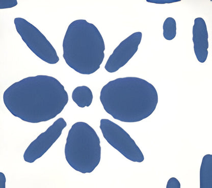Wildflowers II Royal Blue fabric by China Seas