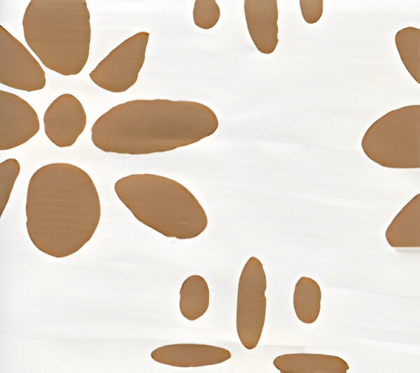 Wildflowers II Dark Camel fabric by China Seas
