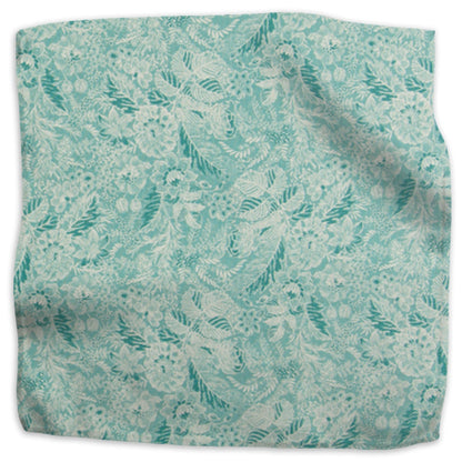 Wildflowers Fabric by Kathryn M. Ireland in Turquoise