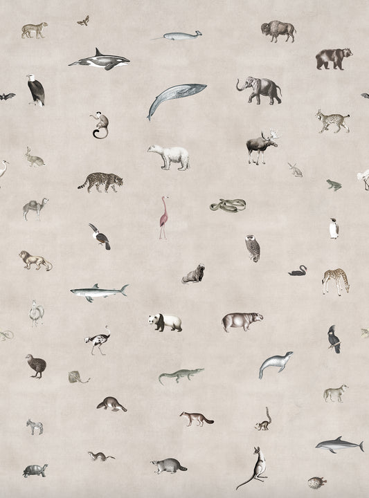 Wildlife Sand mural by Rebel Walls