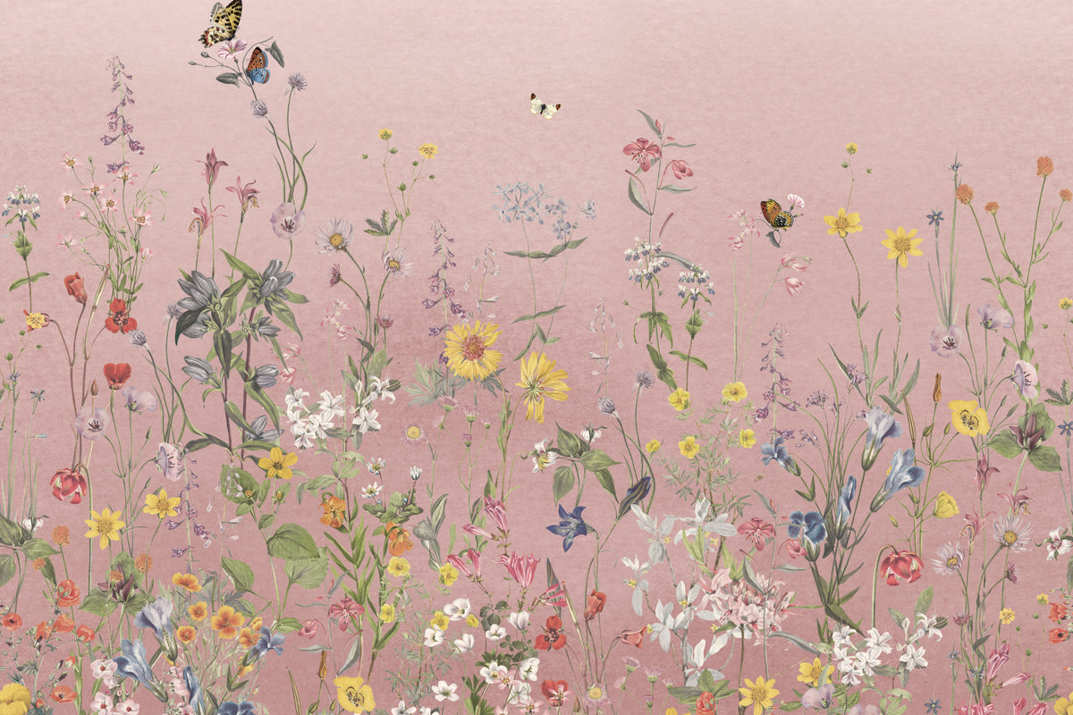 Wildspell Pink mural by Hovia