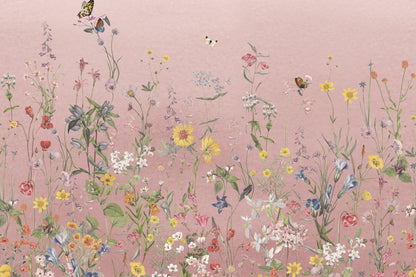 Wildspell Pink mural by Hovia