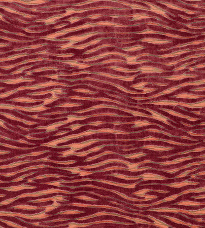 Wildstripe Fabric by Clarke & Clarke Coral
