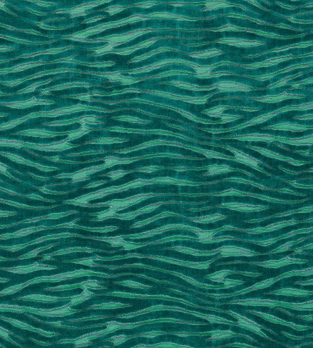 Wildstripe Fabric by Clarke & Clarke Seafoam
