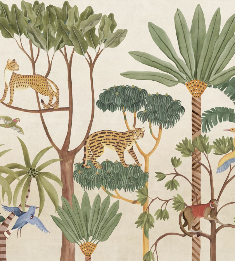 Wild Wood Mural by Coordonne Emerald