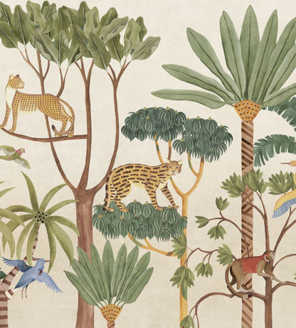 Wild Wood Mural by Coordonne Emerald