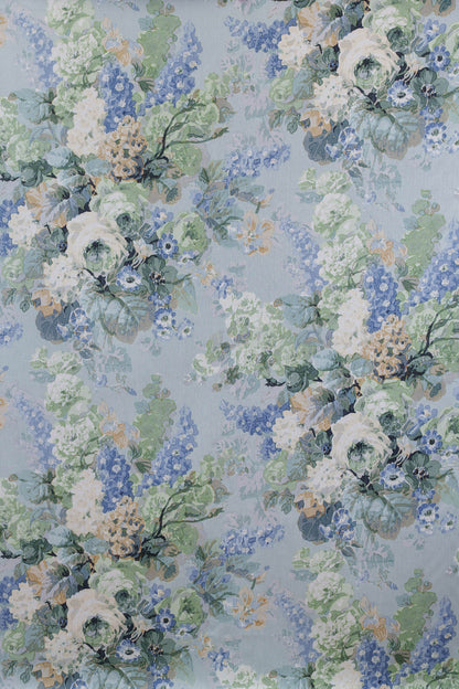 Willa Hand-Block Fabric by Jean Monro in Blue