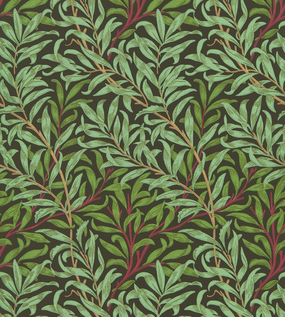 Willow Bough Wallpaper by Morris & Co Bitter Chocolate