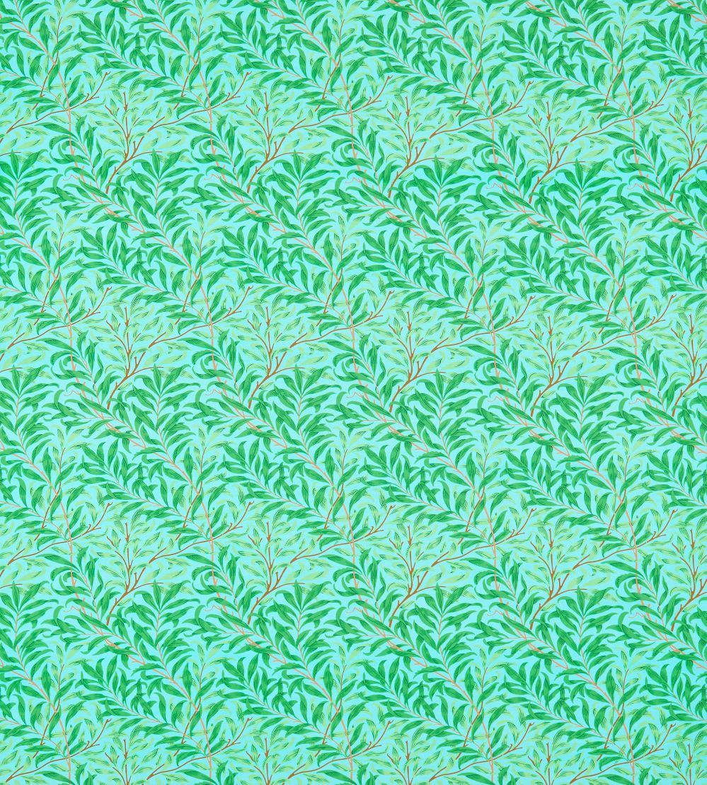 Willow Bough Fabric by Morris & Co Sky/Leaf Green