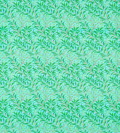 Willow Bough Fabric by Morris & Co Sky/Leaf Green