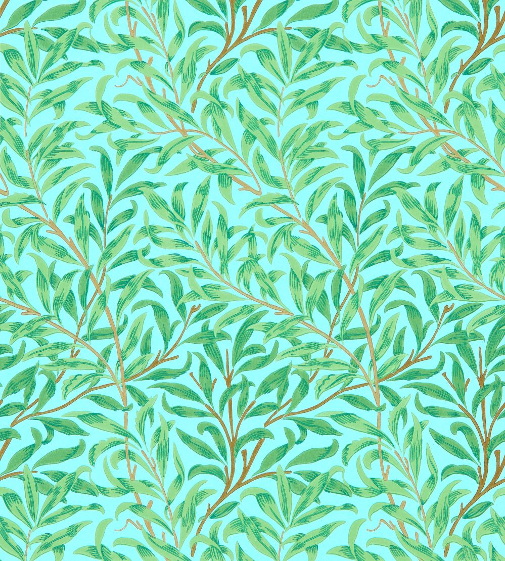 Willow Bough Wallpaper by Morris & Co Sky/Leaf Green