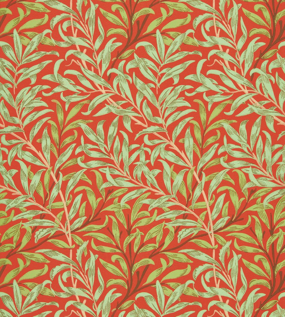 Willow Bough Wallpaper by Morris & Co Tomato/Olive
