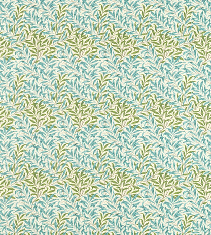 Willow Bough Outdoor Fabric by Morris & Co Nettle/Sky Blue
