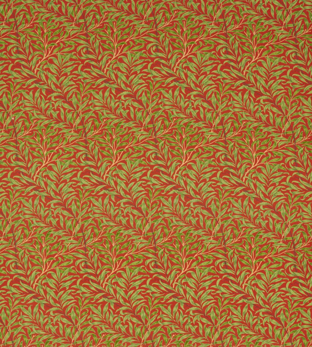 Willow Bough Fabric by Morris & Co Tomato/Olive