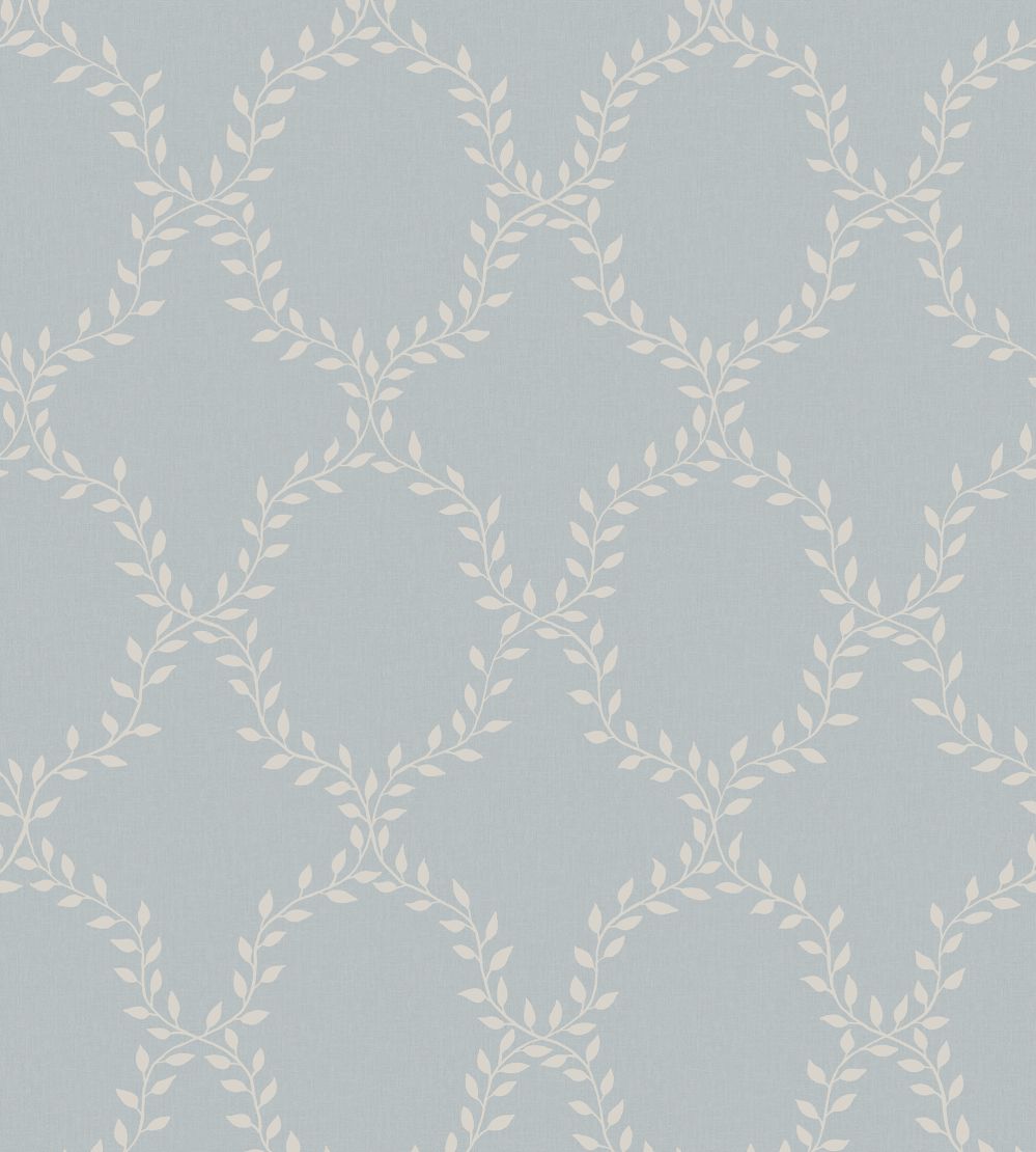 Wilma Wallpaper by Sandberg Misty Blue