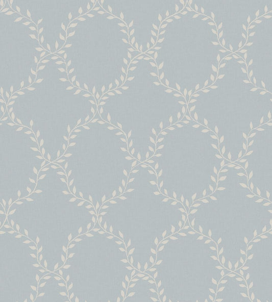 Wilma Wallpaper by Sandberg Misty Blue