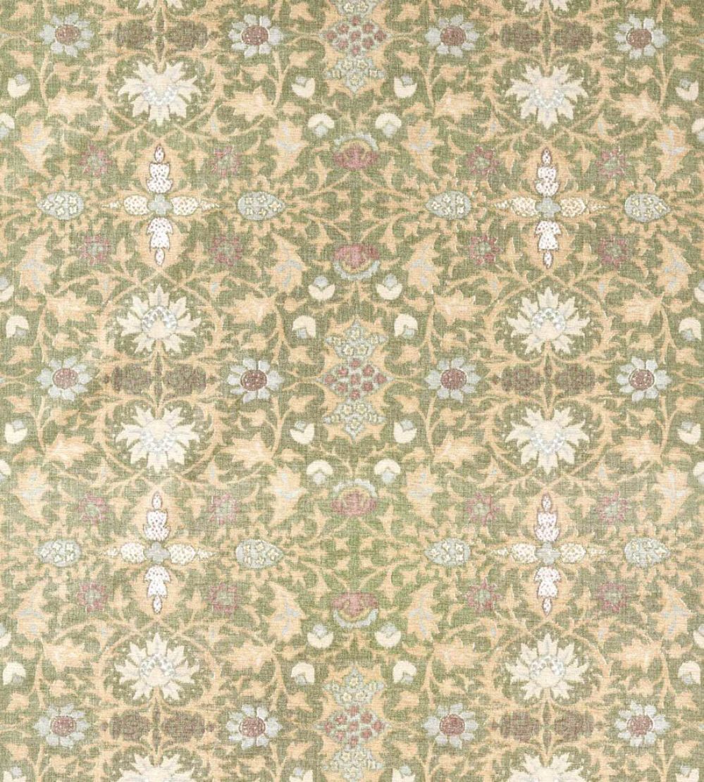 Wilton Warp Print Fabric by Morris & Co Forest