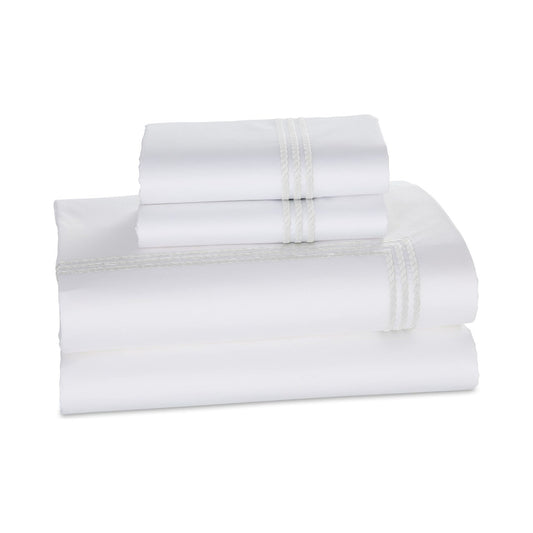 Windsor Sateen Fitted Sheet by Downright, product shot on white