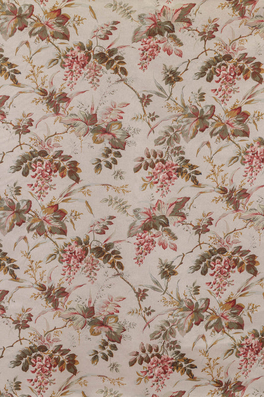 Wisteria Fabric by Jean Monro in Rose