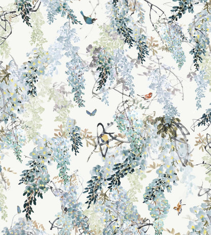 Wisteria Falls Mural by Sanderson Aqua