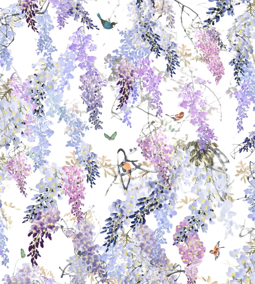 Wisteria Falls Mural by Sanderson Lilac