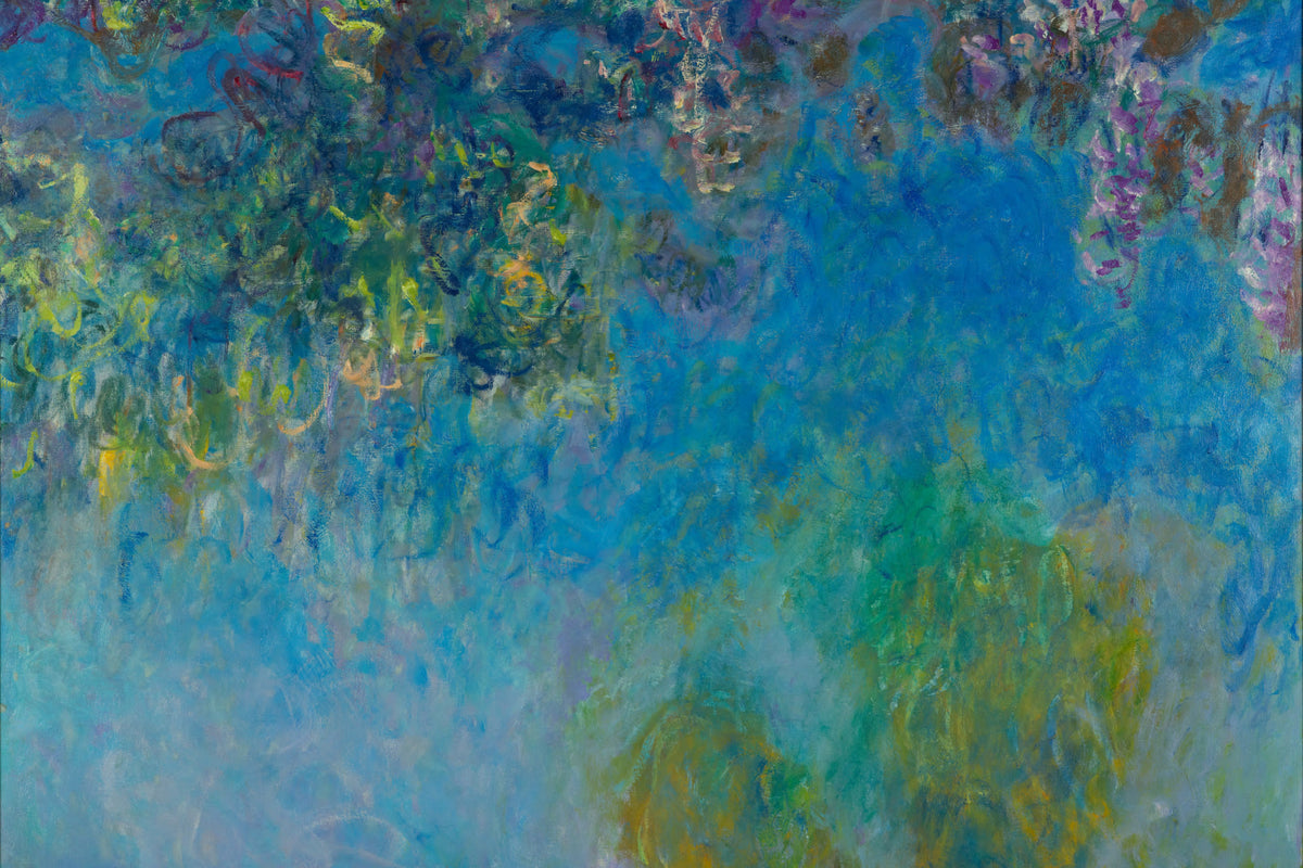 Wisteria Blue mural by Hovia