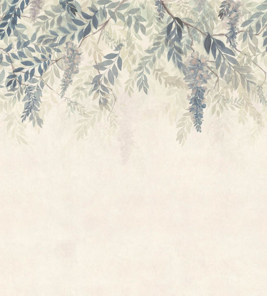 Wisteria Mural by Sandberg Blue