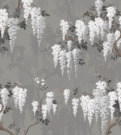 Wisteria Wallpaper by Woodchip & Magnolia Latte/Slate Grey