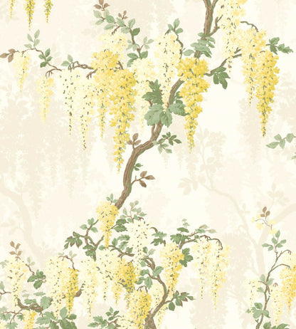 Wisteria Wallpaper by Woodchip & Magnolia Lemon Yellow