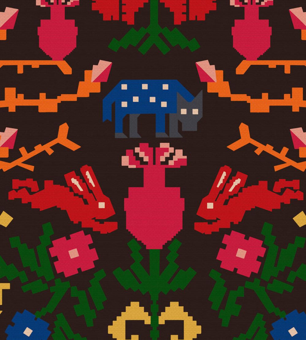 Wolfsberg Wallpaper by MINDTHEGAP Anthracite