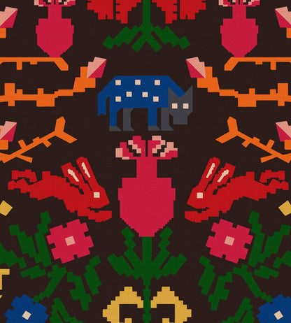 Wolfsberg Wallpaper by MINDTHEGAP Anthracite