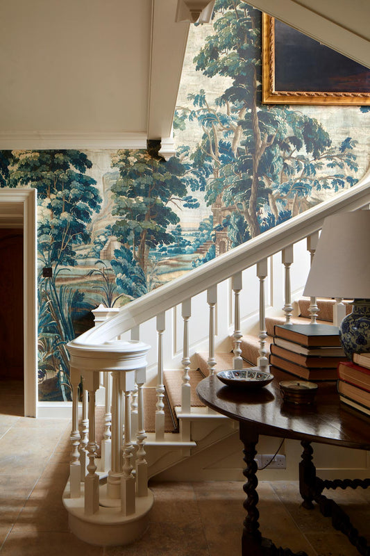 Wolterton Verdure With Figures Mural by Watts 1874 in Viridarium - Non-Woven Paper