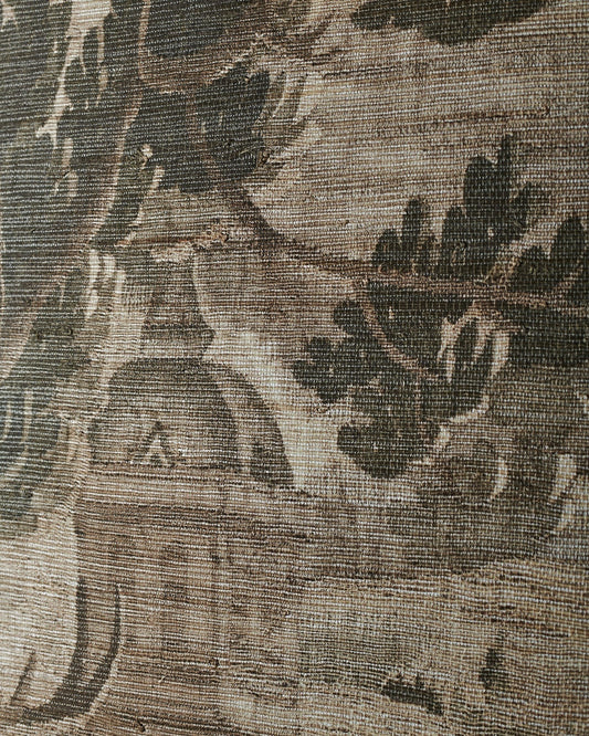 Wolterton Verdure With Figures Mural by Watts 1874 in Moncler Munich Umber - Grasscloth