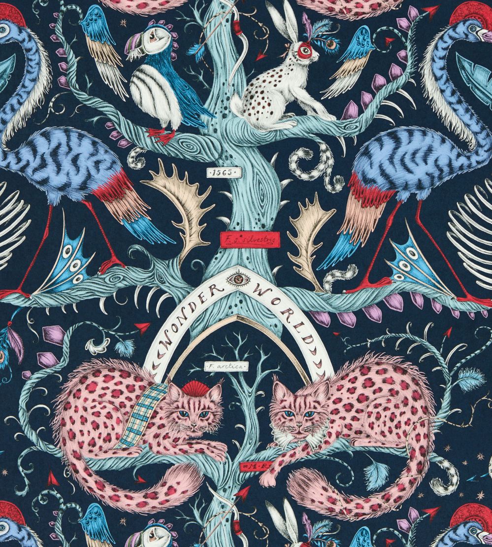 Wonder World Wallpaper by Clarke & Clarke Berry
