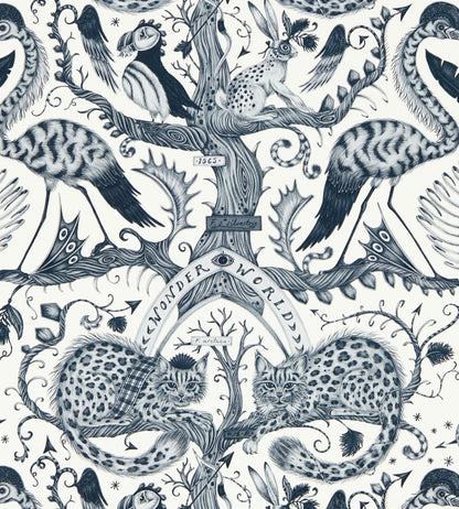 Wonder World Wallpaper by Clarke & Clarke Mono