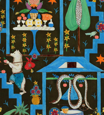Wonderland Wallpaper by MINDTHEGAP Anthracite
