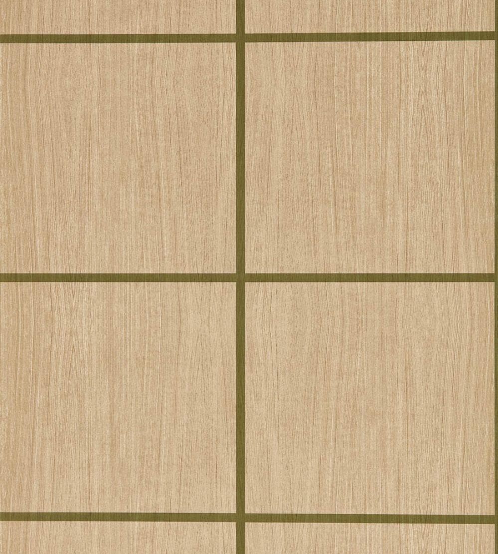 Wood Blocks Wallpaper by Harlequin Pine/Forest Gloss