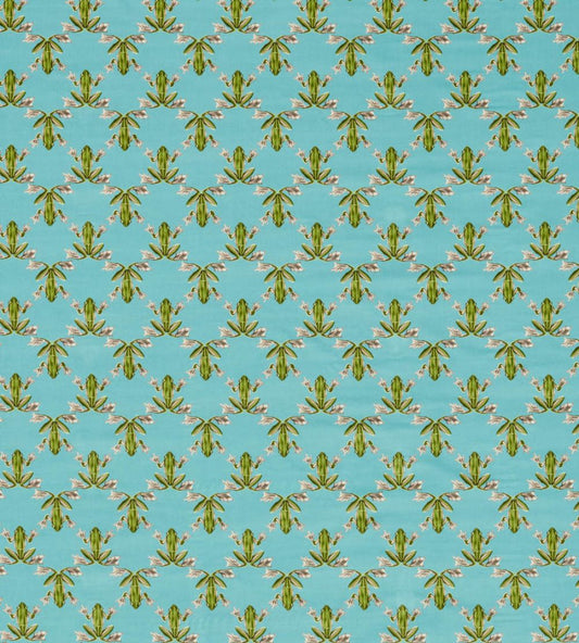 Wood Frog Velvet Fabric by Harlequin Azul / Forest