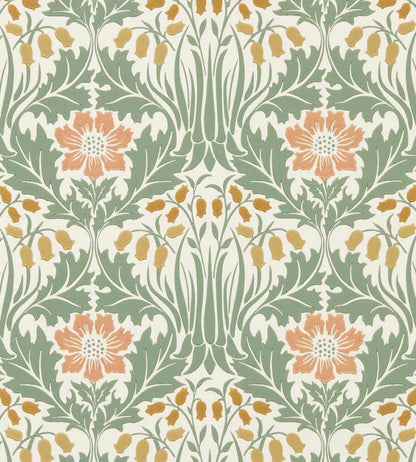 Woodbell & Anemone Wallpaper by Morris & Co Rose/Sage