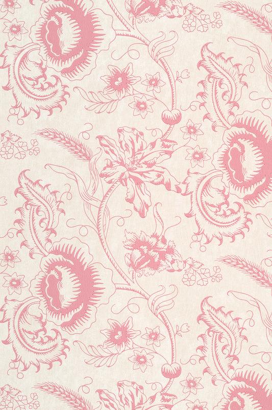 Woodblock Mono wallpaper by Little Greene in Dresser