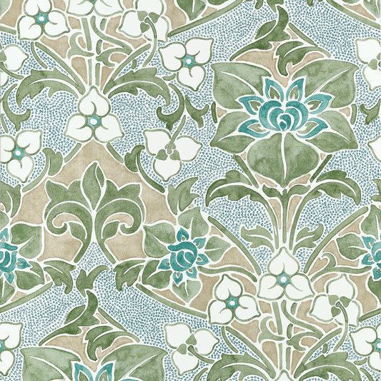 Woodford Wallpaper by Thibaut in Sage (T14600)
