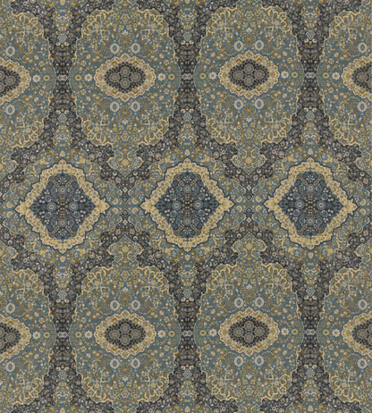 Woodland Paisley Fabric by Mulberry Home Indigo