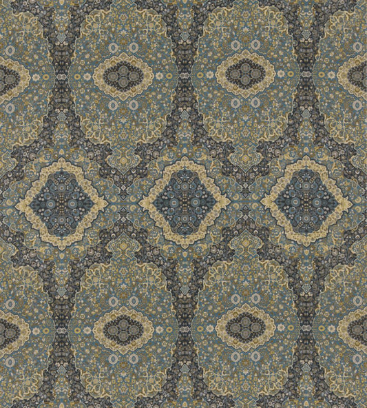 Woodland Paisley Fabric by Mulberry Home Indigo