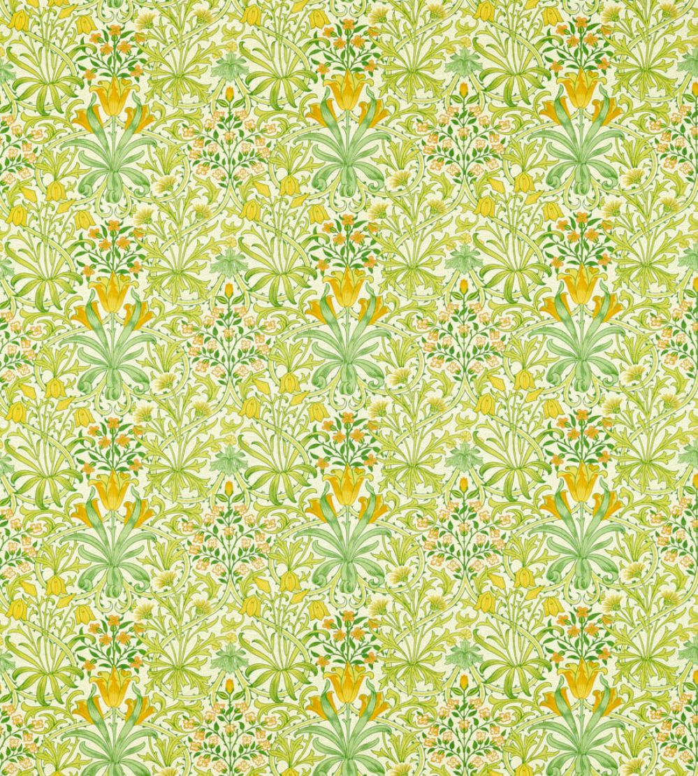 Woodland Weeds Fabric by Morris & Co Sap Green