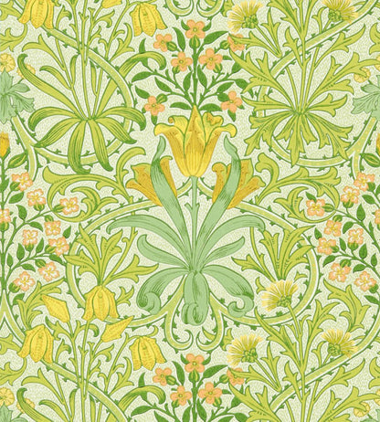 Woodland Weeds Wallpaper by Morris & Co Sap Green