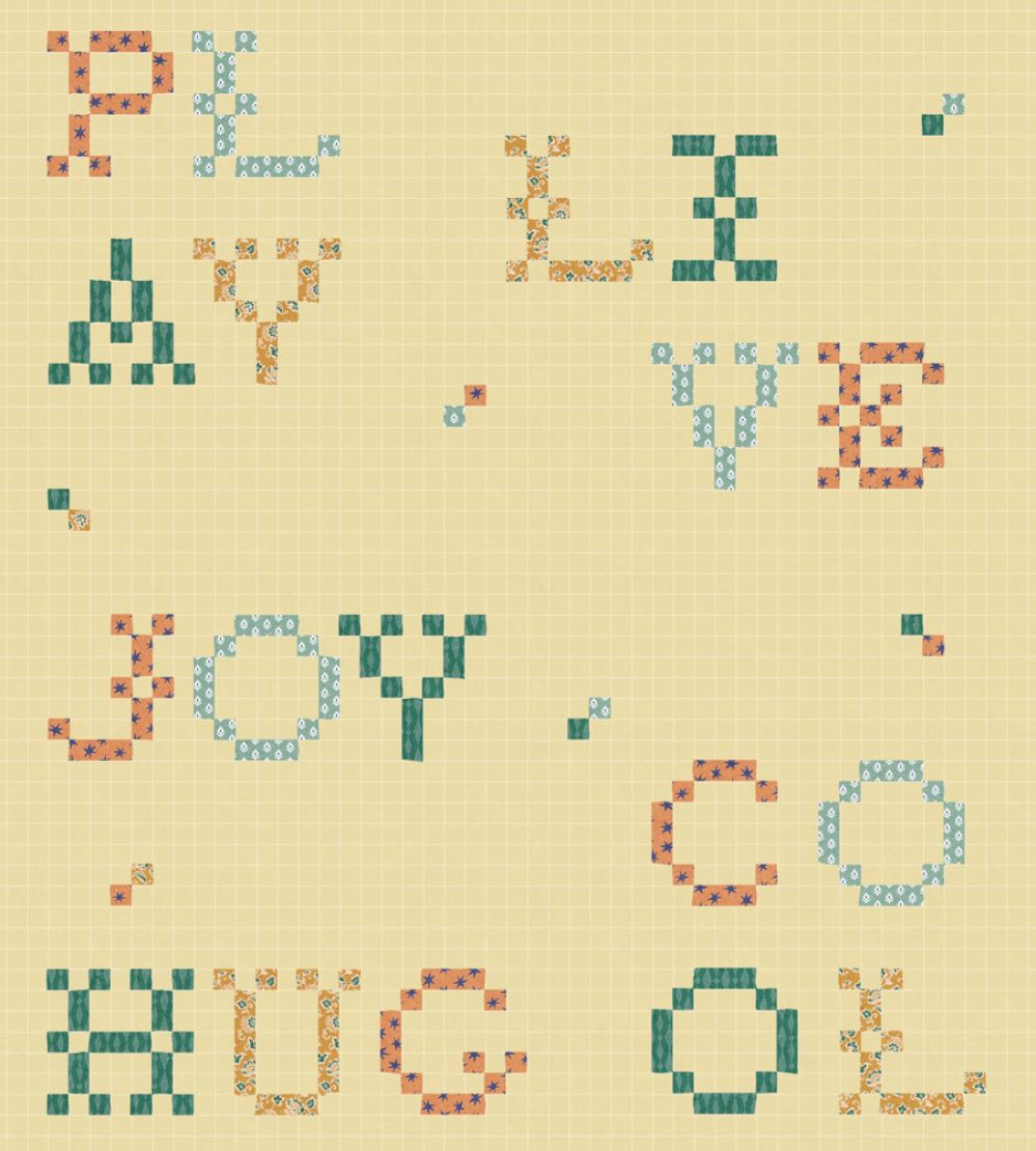 Wordplay Wallpaper by Coordonne Buttercream