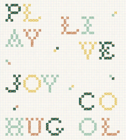 Wordplay Wallpaper by Coordonne Emerald